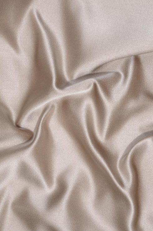 Tan Taupe Double Face Duchess Satin Fabric