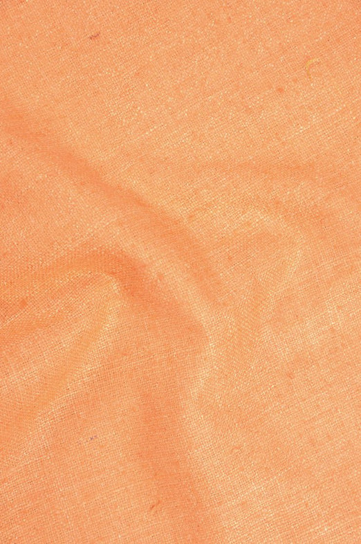 Tangerine Silk Linen (Matka) Fabric