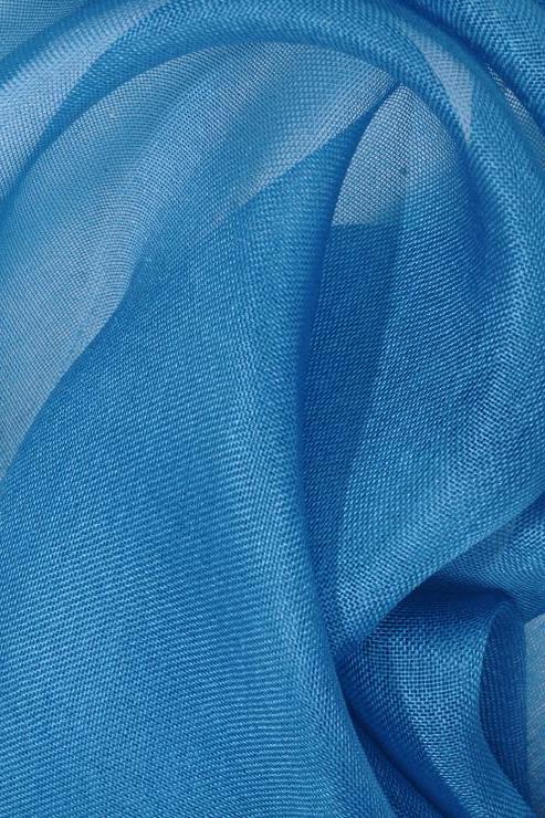 Teal Silk Organza Fabric