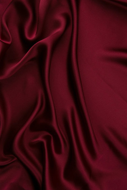 Tibetan Red Charmeuse Silk Fabric
