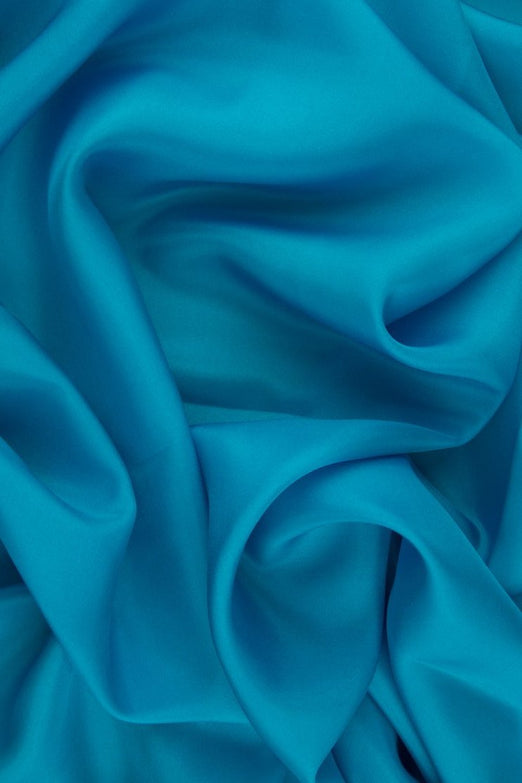 Turquoise Habotai Silk Fabric