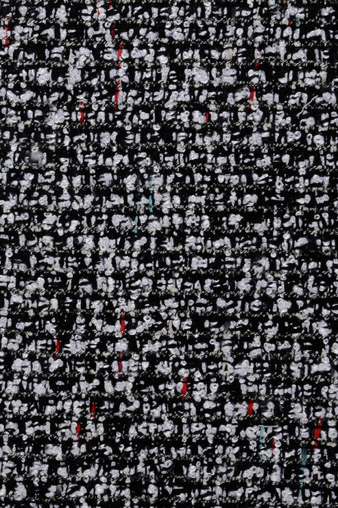 Black White 48 Silk Tweed