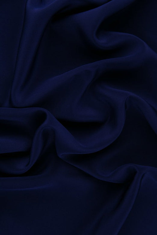 Ultramarine Silk Crepe de Chine Fabric