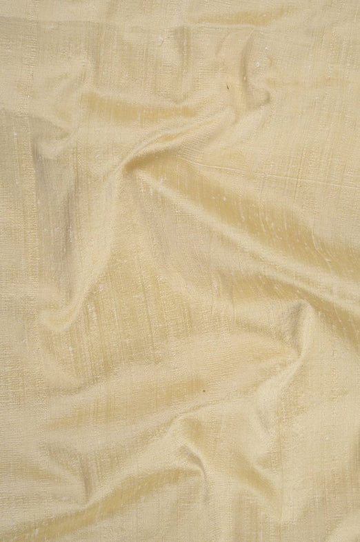 Vanilla Custard Dupioni Silk Fabric