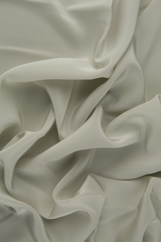 Vaporous Gray Silk Crepe de Chine Fabric