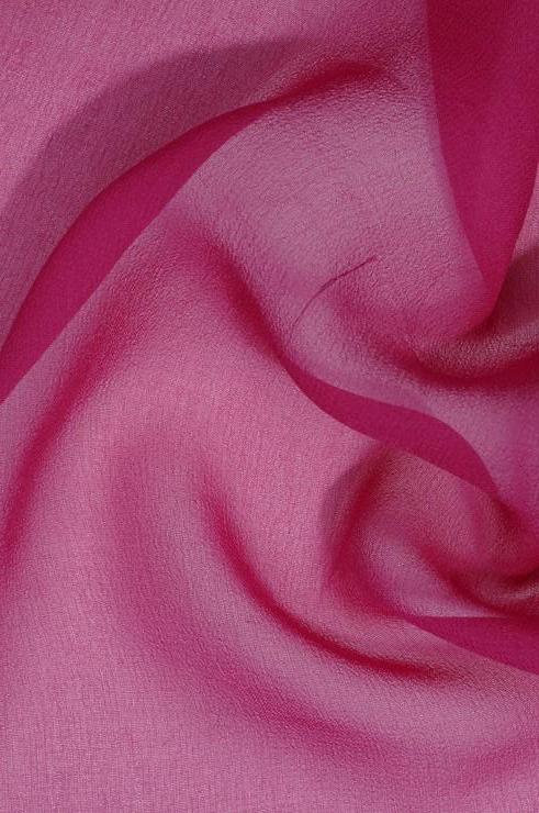 Violet Deep Pink Silk Georgette Fabric
