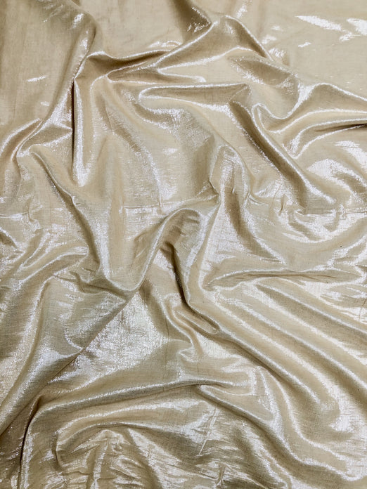Gold Cotton Metallic Fabric