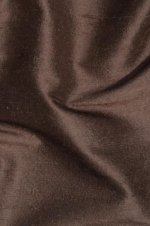 Walnut Silk Shantung 54" Fabric