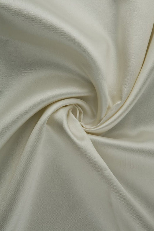 Whisper White Silk Wool Fabric