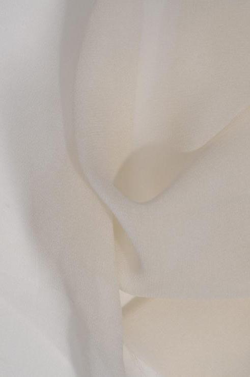 White Swan Silk Georgette Fabric