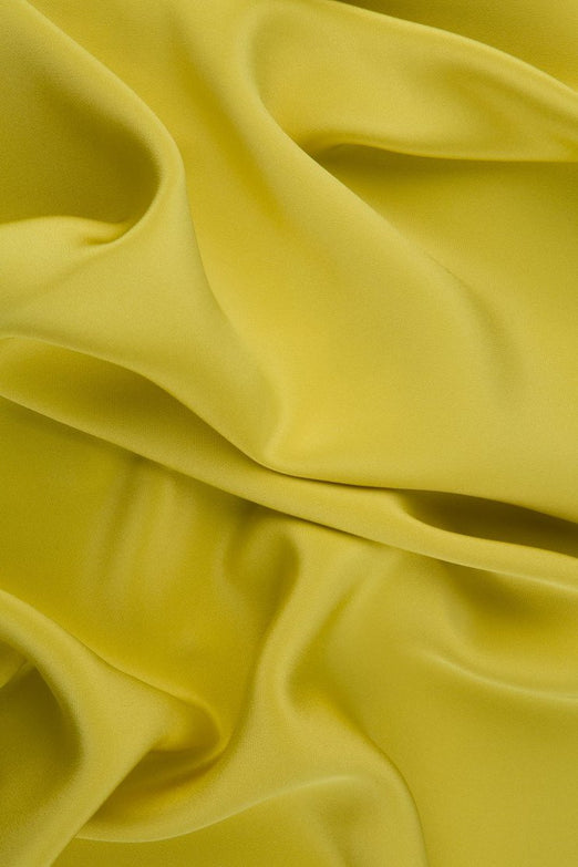 Yellow Silk 4-Ply Crepe Fabric