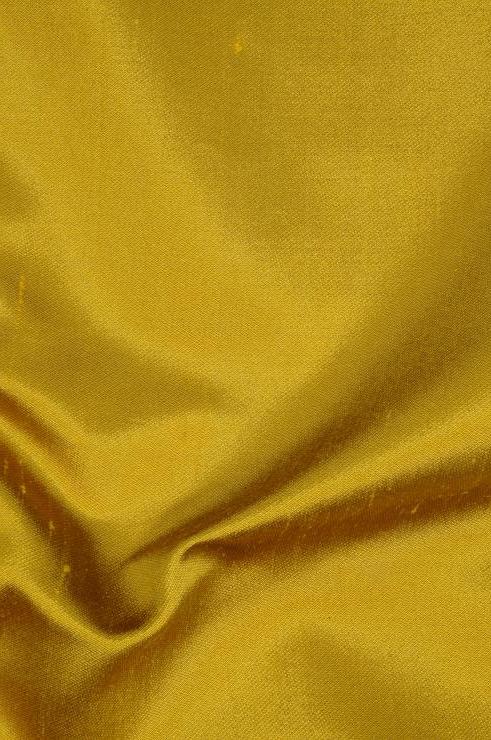 Yellow Gold Italian Shantung Silk Fabric
